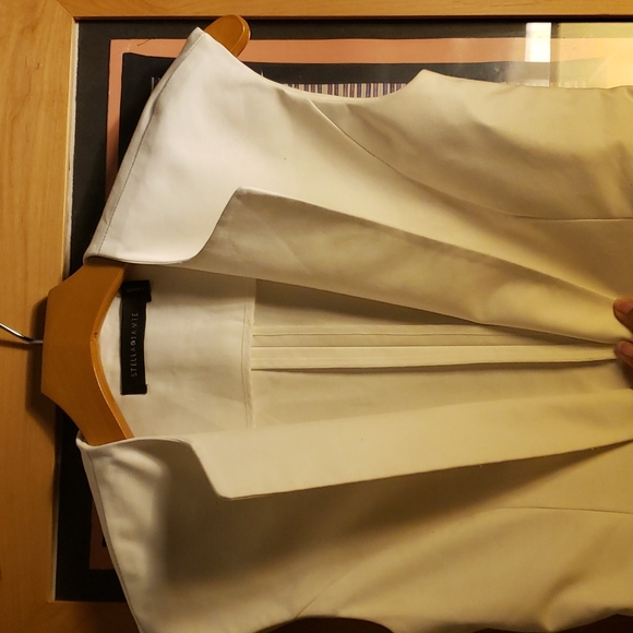 STELLA JAMIE Sophisticated VEST with Gold chain latching buttons SZ x-small - Picture 2 of 7